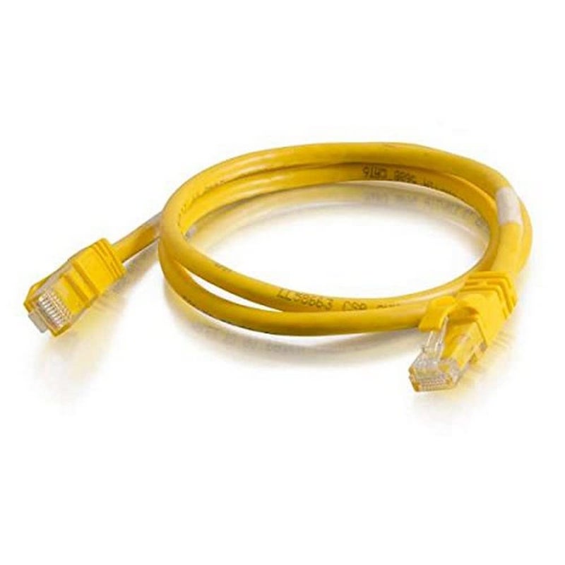 C2G/Cables to Go 27872 Cat6 Snagless Unshielded (UTP) Network Crossover Ethernet Cable, Yellow (7 Feet/2.13 Meters)